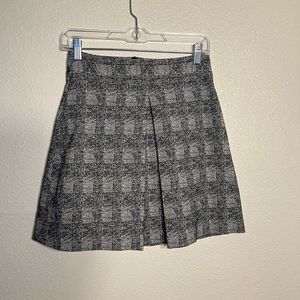 Zara basic plaid mini skirt